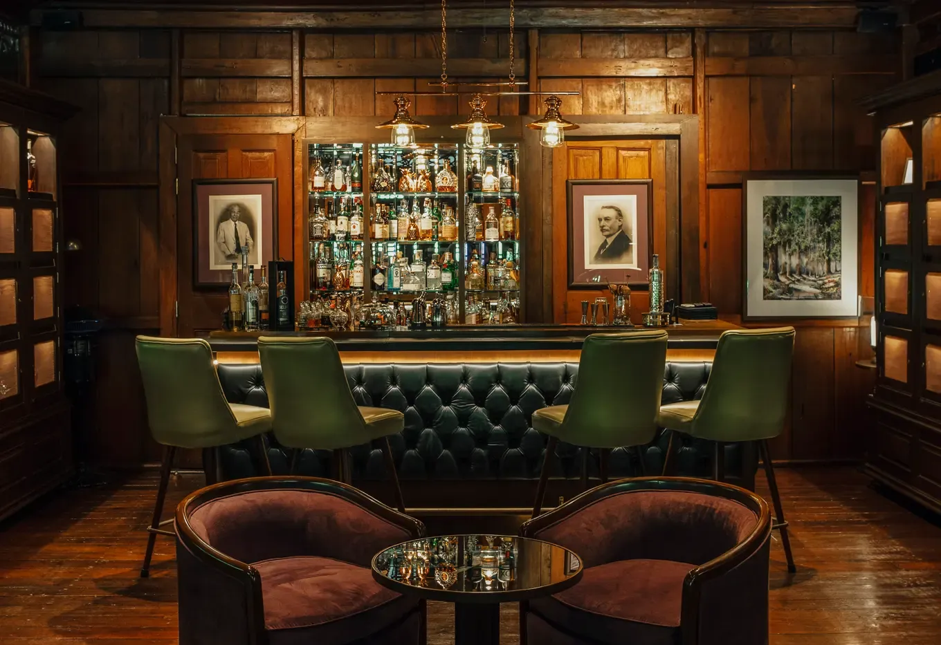 The bar at 137 Pillars House Chiang Mai
