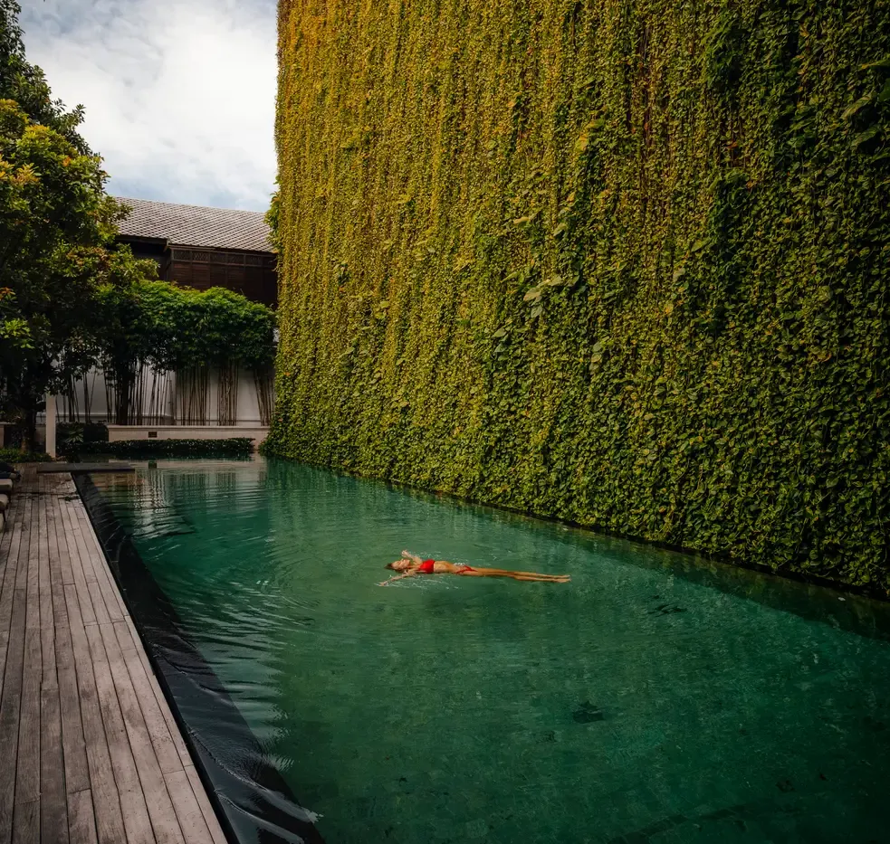 Swimming pool at 137 Pillars House Chiang Mai