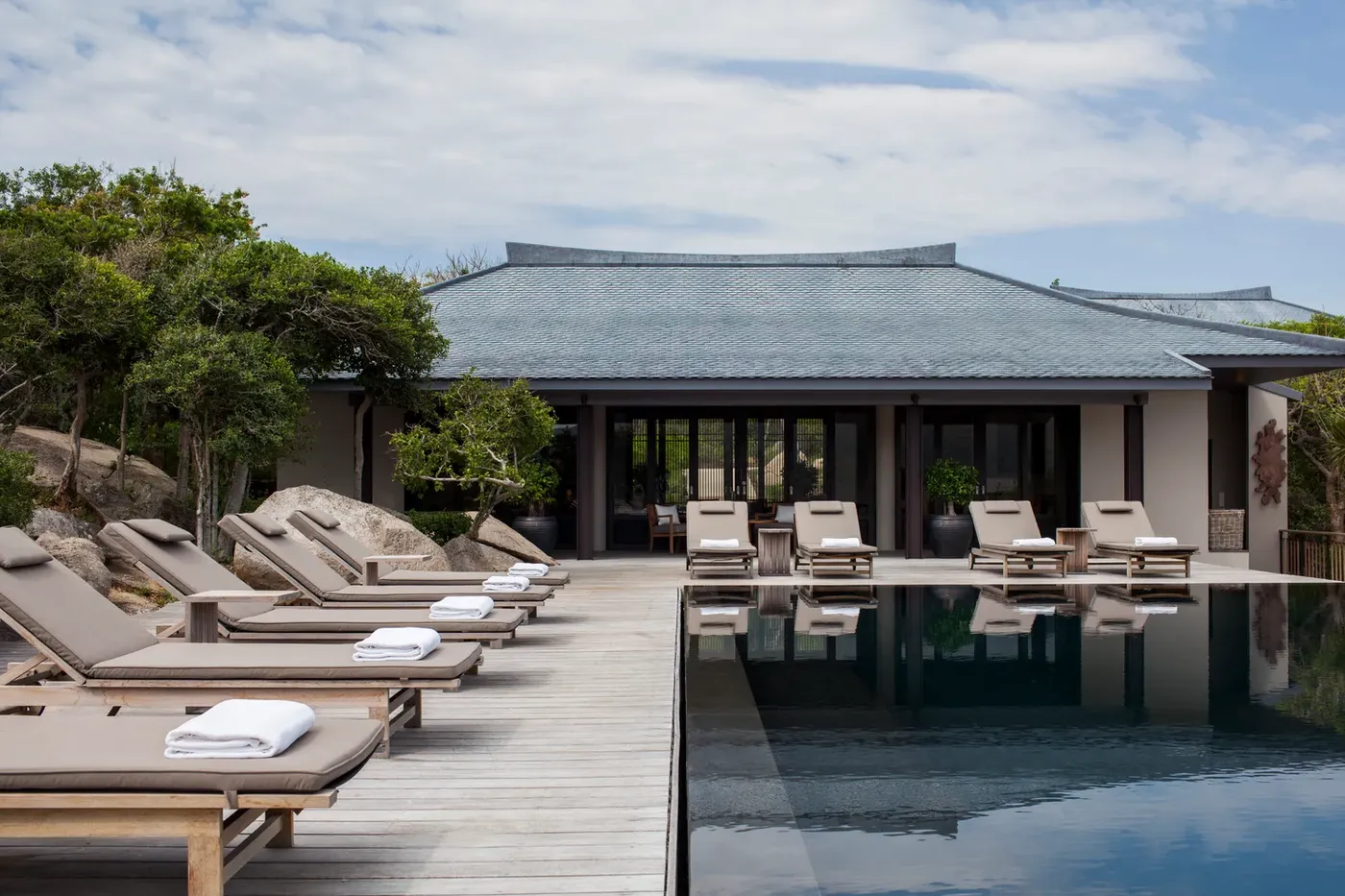 5-bedroom residence pool lounge and living pavilion at Amanoi, Vietnam