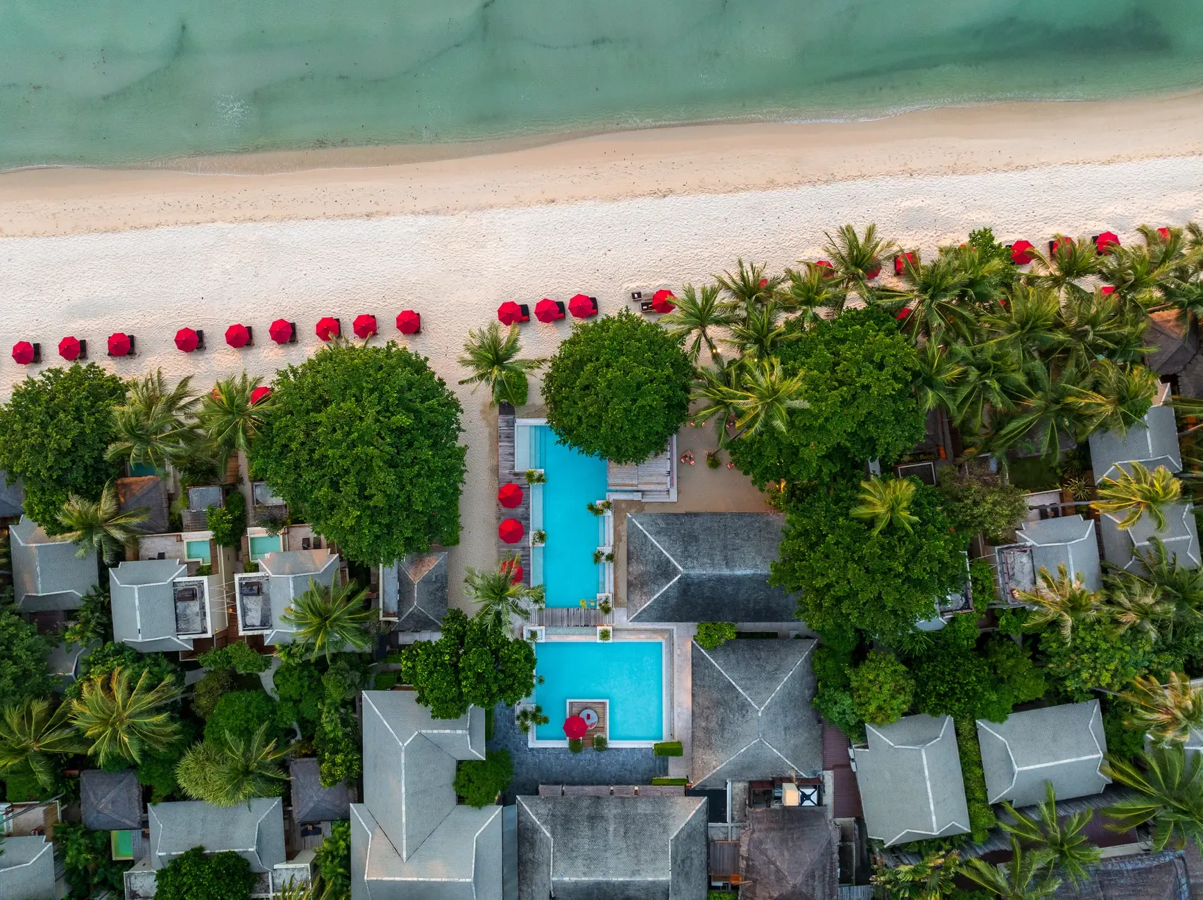 Aerial view of Anantara Rasananda Koh Phangan Villas