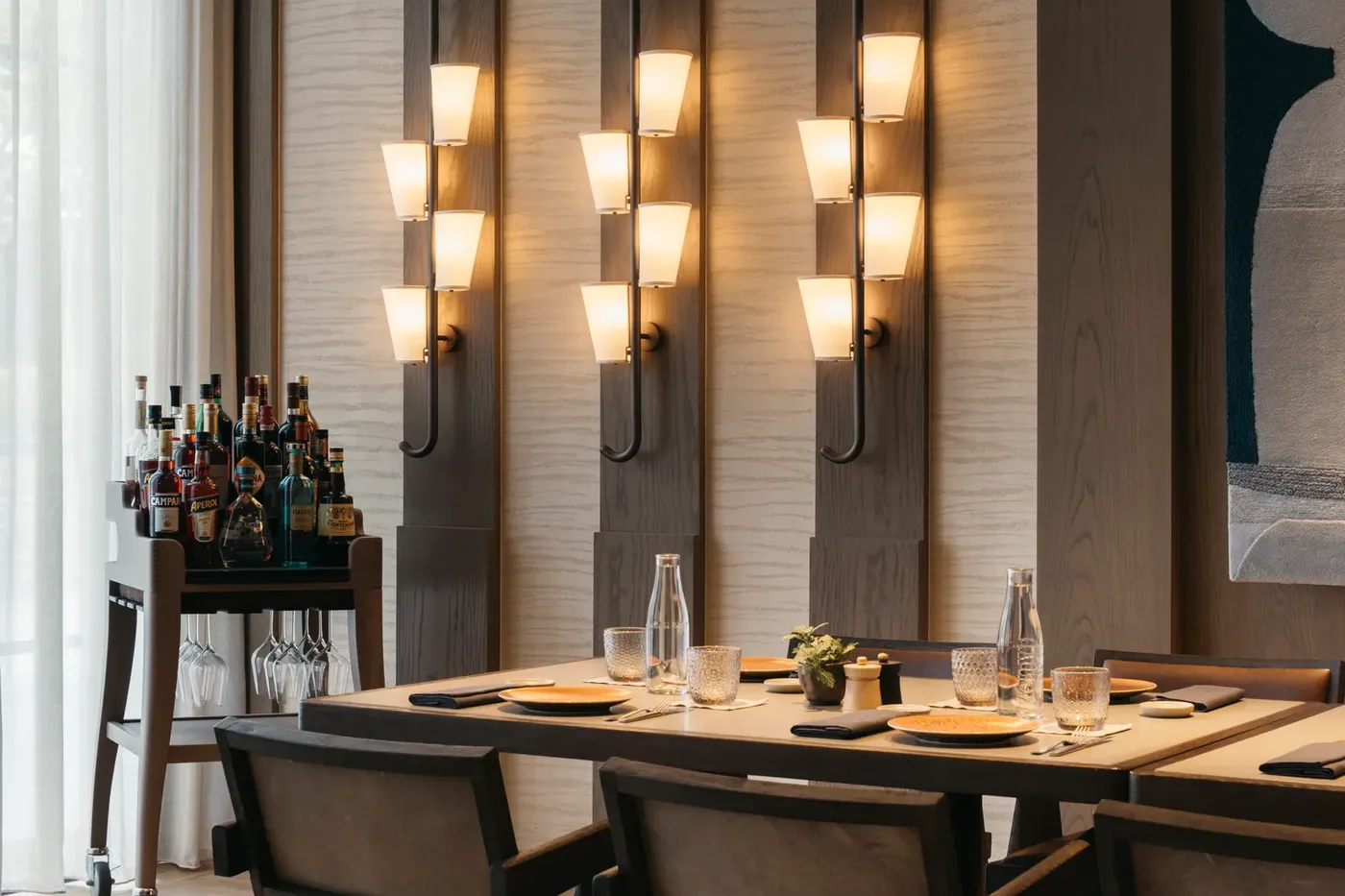 Private dining room at Fiamma restaurant, Capella Singapore
