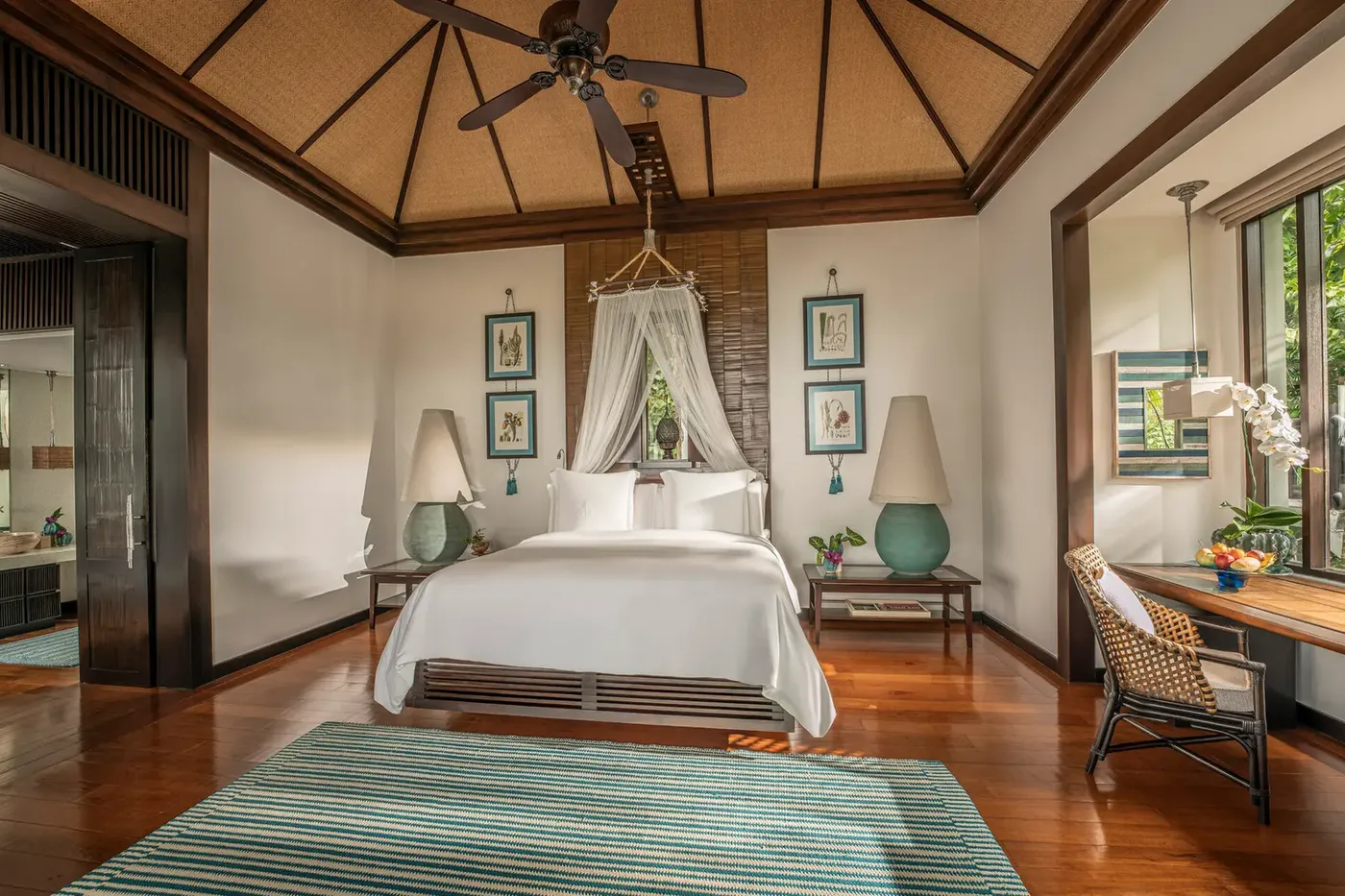 Villa bedroom at Four Seasons Resort Koh Samui