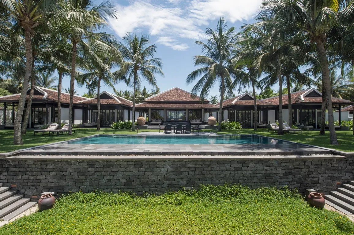 Pool villa exterior at Four Seasons Resort The Nam Hai, Vietnam