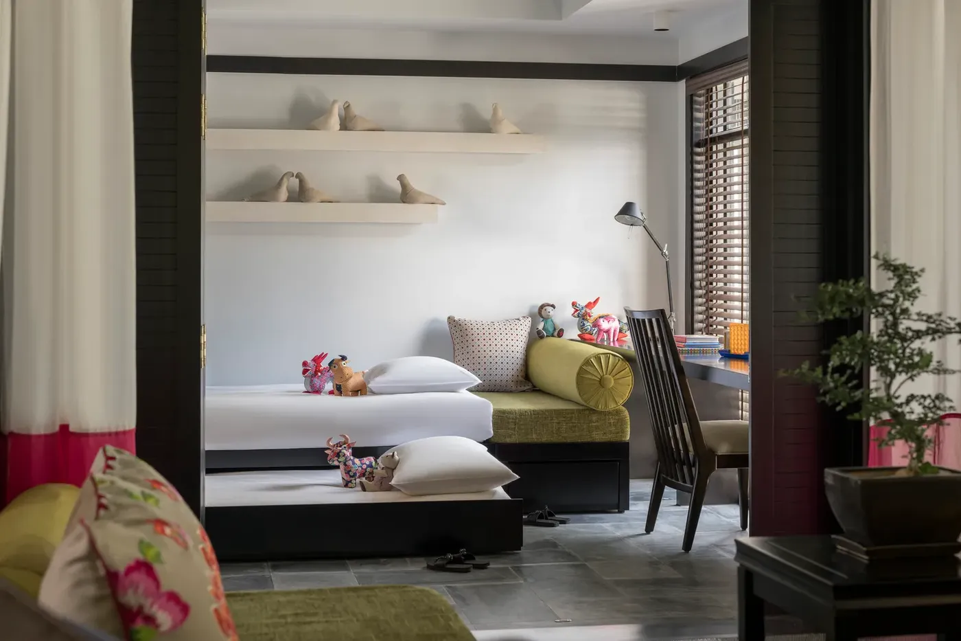 Villa bedroom at Four Seasons Resort The Nam Hai, Vietnam