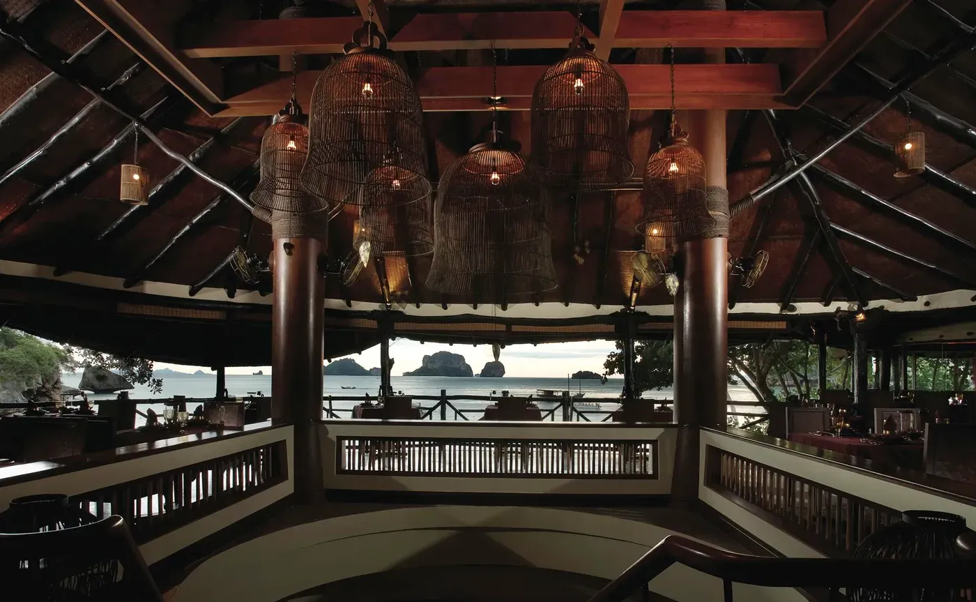 View from Krua Phranang restaurant at Rayavadee