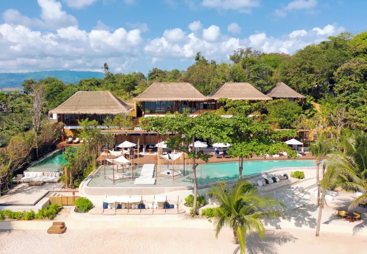 The Beach Reserve villa exterior at Six Senses Koh Samui