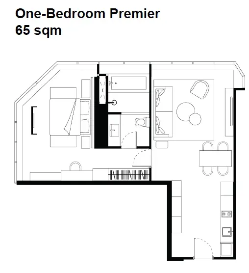 AES Layout One bedroom premier for Ascott Embassy Sathorn Bangkok: Best Rooms, Location Strategy, and Who Should Book.