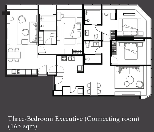 Room Layout 3BR Executive for Ascott Embassy Sathorn Bangkok: Best Rooms, Location Strategy, and Who Should Book.