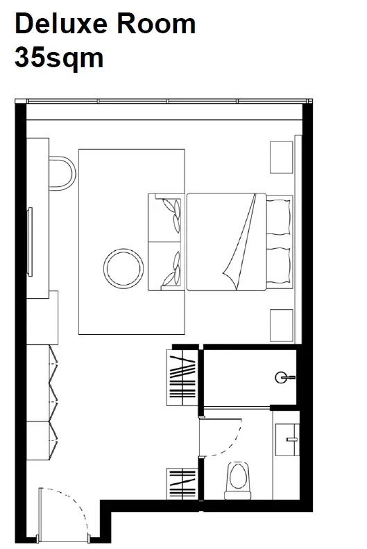 Room Layout Deluxe for Ascott Embassy Sathorn Bangkok: Best Rooms, Location Strategy, and Who Should Book.