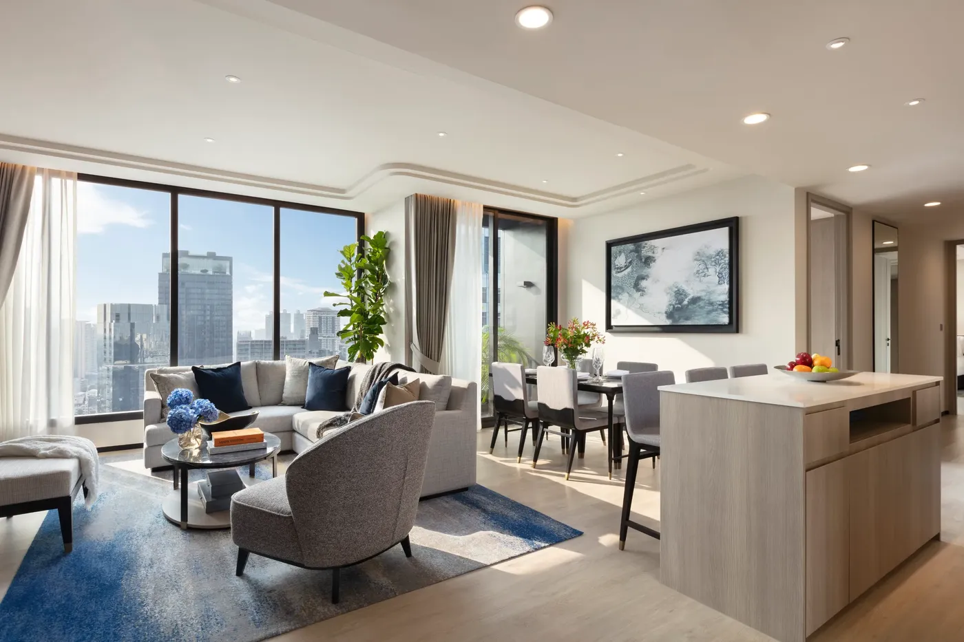 SR Thailand BKK Asc Thonglor 3BRM Pre Living rm LR for Ascott Thonglor Bangkok: VIAIVE Hotel Read for Bangkok Longer Stays, Families & Sukhumvit Dining.