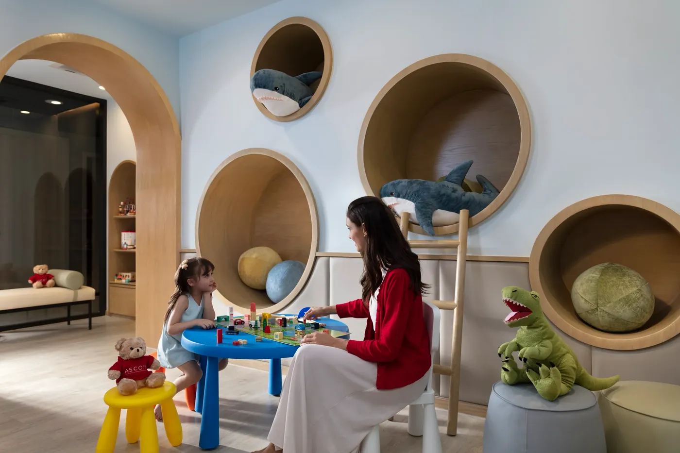 SR Thailand BKK Asc Thonglor Playroom LR for Ascott Thonglor Bangkok: VIAIVE Hotel Read for Bangkok Longer Stays, Families & Sukhumvit Dining.