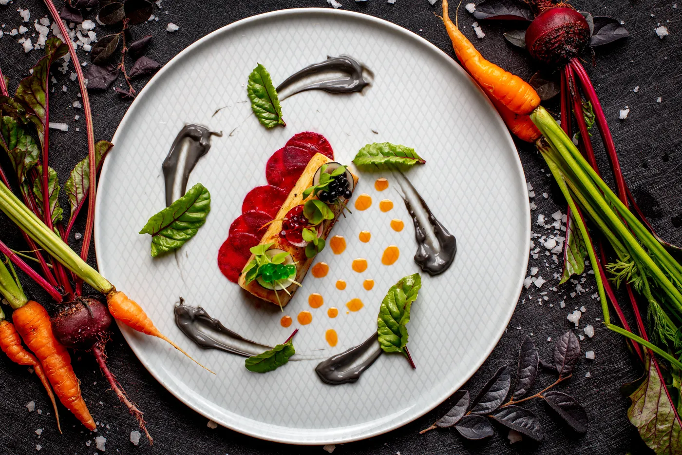 Restaurant food root beet carpaccio for Bhutan Spirit Sanctuary, Paro: Is Bhutan’s Wellness-Inclusive Retreat Worth It?.